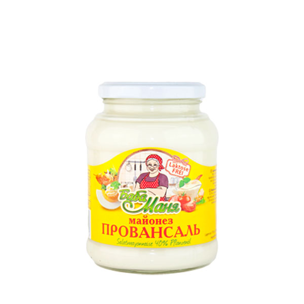 Baba Manja Mayonnaise Provansal 450ml 40%, laktosefrei